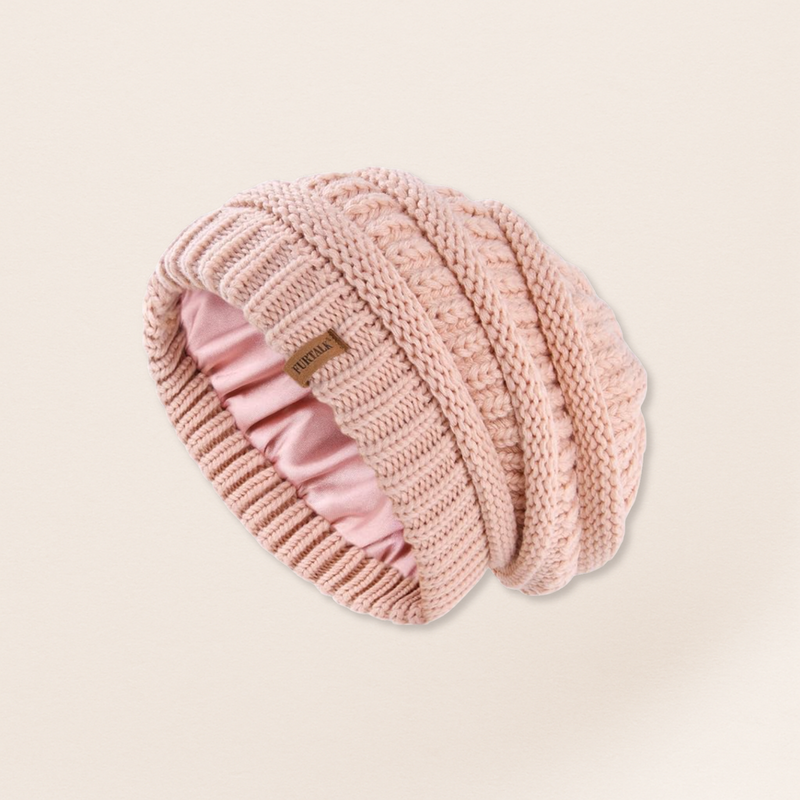 Satin-Lined Winter Beanie