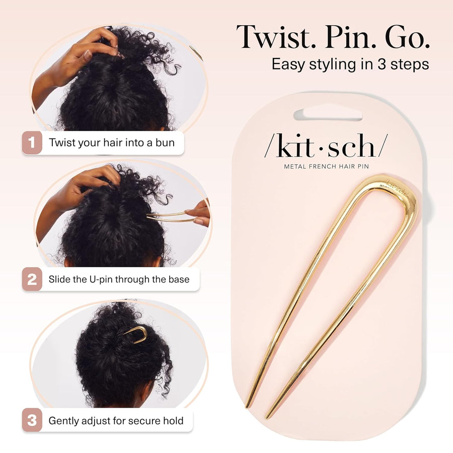 Kitsch French Hair Pin – Gold