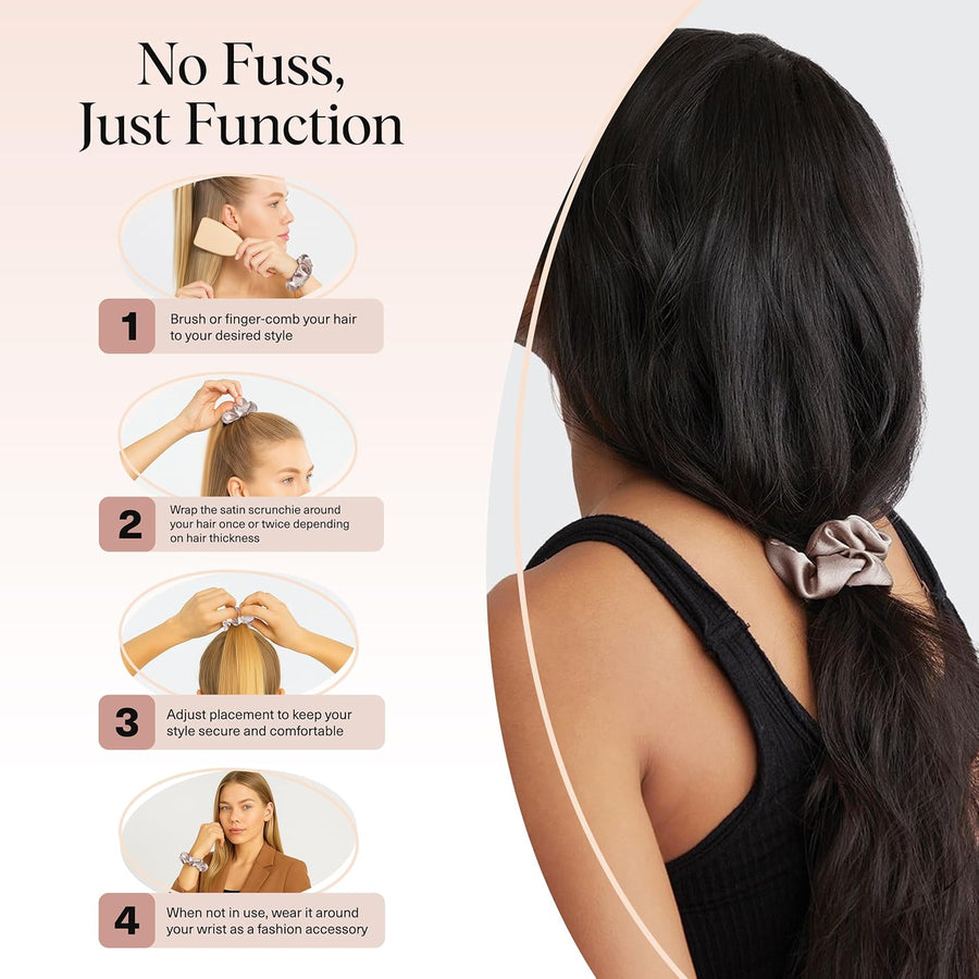 Kitsch Satin Hair Bands – Pack of 5