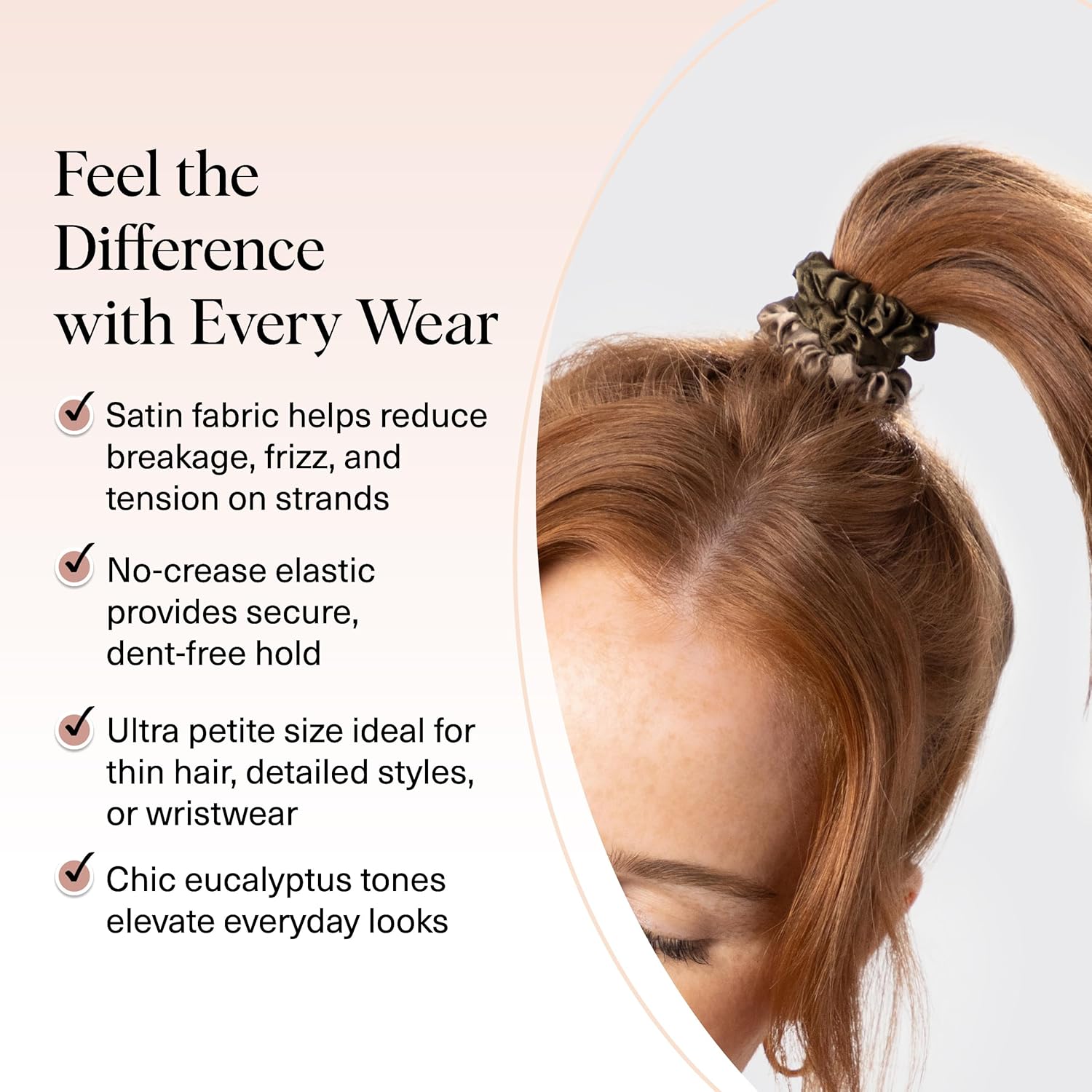 Kitsch Satin Hair Ties – Pack of 6