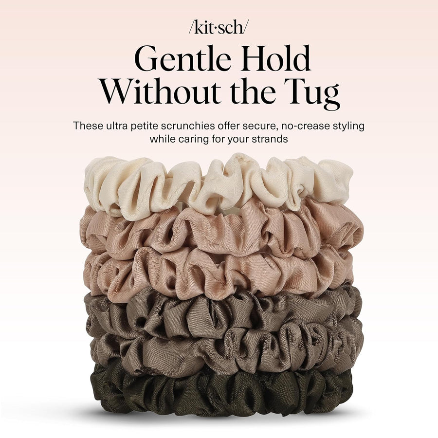 Kitsch Satin Hair Ties – Pack of 6