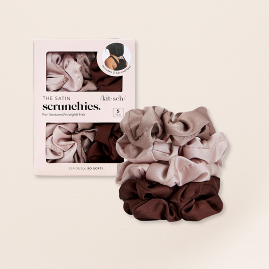 Kitsch Satin Hair Bands – Pack of 5