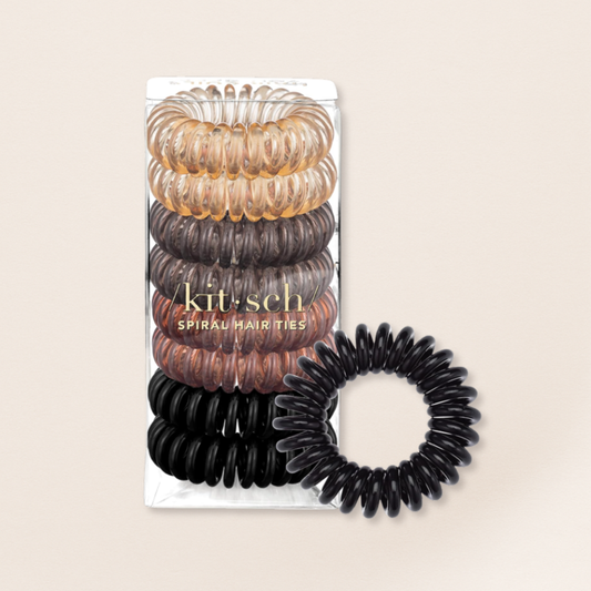 Kitsch Spiral Hair Ties – Pack of 5
