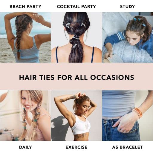 Kitsch Spiral Hair Ties – Pack of 5
