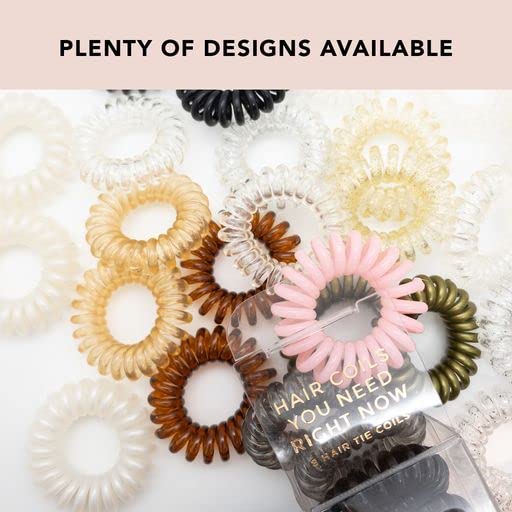 Kitsch Spiral Hair Ties – Pack of 5